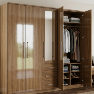 Wardrobe with PVC mica